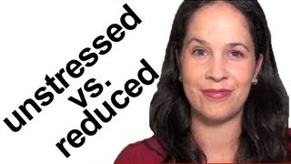 American English Word Stress Unstressed vs Reduced syllables [upl. by Isman]