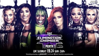 WWE 2K23  Women’s Elimination Chamber Match Elimination Chamber 2024 Match PTBR PS5 [upl. by Rico167]