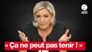 Pour la rentrée parlementaire du RN Marine Le Pen espère « une mandature la plus courte possible » [upl. by Golden]