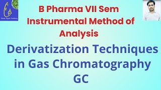 Derivatization Techniques in Gas Chromatography GC  Sample Preparation technique in GC [upl. by Notnerb]