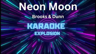 Neon Moon  Karaoke  Brooks amp Dunn karaoke [upl. by Allemahs]