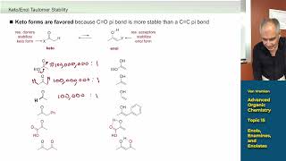 Advanced Organic Chemistry  Enols Enamines and Enolates [upl. by Andy]