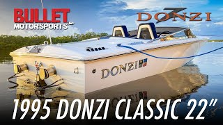 1995 Donzi Classic 22  4K  Sea Trial  560hp Mercury Racing  Heat Seeker [upl. by Sirad]