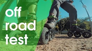 POWERSLIDE OFF ROAD TRISKATES  IMPERIAL SUV 125MM VS KAZE SUV 150MM  VLOG 214 [upl. by Brawley609]