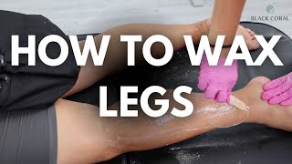 Waxing legs with Hard Wax  workshop [upl. by Acimahs679]