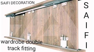 Hyderon Soft Close Wardrobe Sliding Double Track shortsviral short saifidecoration [upl. by Ytnom]