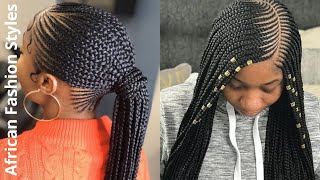 60 Trending Ghana Braid Styles  New Ghana Braid FeedIn Braid Styles For Stylish Ladies 2021 [upl. by Otrepur]