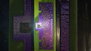 Removing dry film photoresist from the PCB [upl. by Fitting]