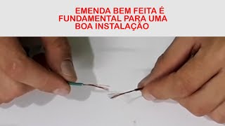 Como EMENDAR 2 FIOS com perfeição [upl. by Akeenahs]