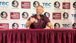 Postgame presser Mike Norvell reviews FSU’s first win of the season [upl. by Jameson]