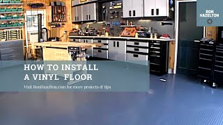 How to Install a DIY Vinyl Floor in Your Garage [upl. by Strang580]