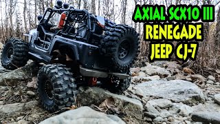 Jeep Renegade CJ7 110 Axial SCX10 III subscribe crawler [upl. by Maccarthy699]