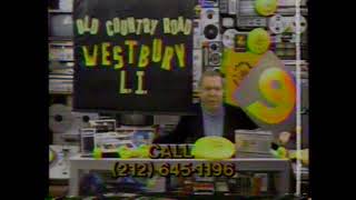 1980 Crazy Eddie quotThere are 9 super storesquot TV Commercial [upl. by Sierra]