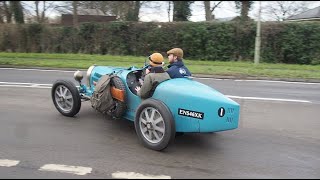 Pur Sang Bugatti Type 35 leaving a car show [upl. by Eiwoh]