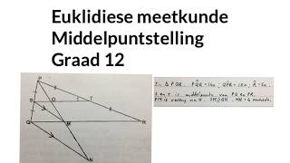 Euklidiese meetkunde Graad 122 middelpunt stelling wiskdou [upl. by Nodyarb]