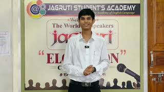 Elocution Competition  Spoken English  By Master Purvesh  Smart Cities [upl. by Etam]