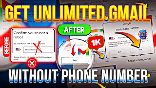 Unlimited GMAIL Account Generator  How to create gmail account without phone number Google Account [upl. by Ilagam]