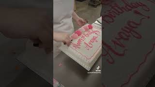 beautiful funcakes cakedesign cakedecoration roses pink happybirthday cake love fun [upl. by Davine]