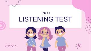 Grade 3  Listening Test [upl. by Milka]