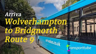 Wolverhampton to Bridgnorth  Arriva 9  Realtime [upl. by Yrollam148]