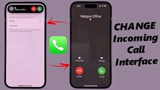 How To Change Incoming Call Interface On iPhone Banner  Full Screen [upl. by Anastos]