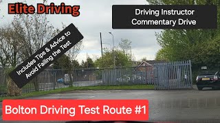 Real Bolton Test Route  Driving Test  Common Test Fails amp Tips on How to Pass the Driving Test UK [upl. by Jone480]