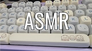 10 minutes of Keyboard ASMR Slow and fast typing finger flutters scratching and tapping [upl. by Amiarom873]