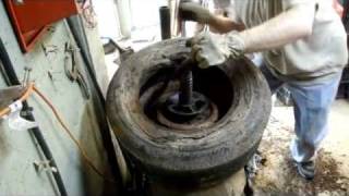 How to Dismount Dry Rotted Tires from Rusty Wheels [upl. by Okajima318]