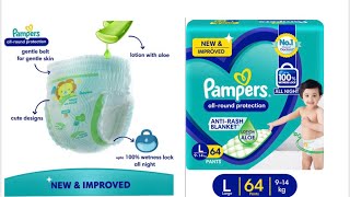 Hit Diaper Pants Pampers L 64 Review diaper [upl. by Bull]