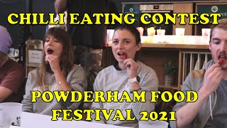 Chilli Eating Contest  Powderham Food Festival 2021 [upl. by Krista]