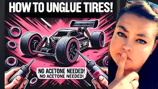 Unglue Your RC Tires FAST No Acetone Needed 👍 2024 rccrawlers howto rccommunity treal [upl. by Aneekas]