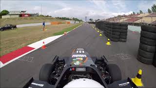 TUfast eb018 1st Place Formula Student Spain AutoX 2018 [upl. by Crosley525]