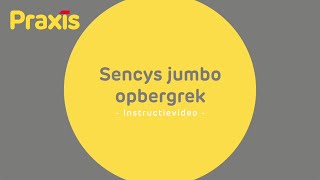 Sencys jumbo opbergrek  Instructievideo [upl. by Reivazx]