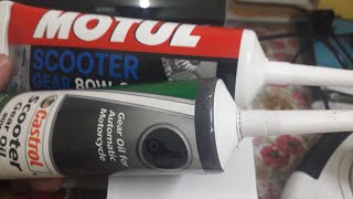 castrol vs motul 80w90 gear oil comparision [upl. by Olpe]