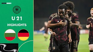 Moukoko shines with hattrick Bulgaria vs Germany 23  Highlights  U 21 Euro Qualifier [upl. by Sankaran652]