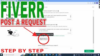 ✅ How To Post A Request On Fiverr 🔴 [upl. by Weiman921]