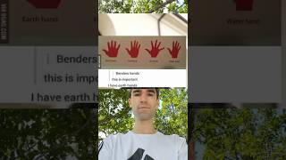 Earth hand fire hand air hand water hand benders hands this is important I have earth hands shorts [upl. by Quarta]