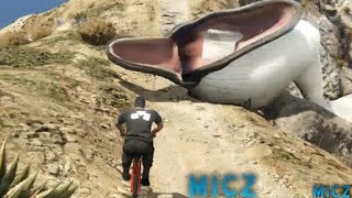 GTA V  BALLENAS EN BICICLETA ¿Que es esto VAYA INÚTILES XD [upl. by Ahsenac]