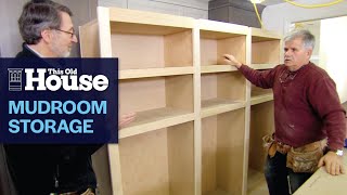 How to Build a Mudroom Storage Wall  This Old House [upl. by Anirbed924]