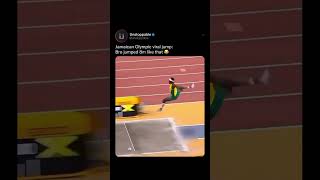 Jamaican Olympic viral jump world record [upl. by Wendye]