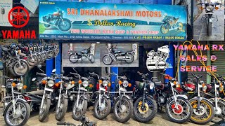 YAMAHA RX100 amp RX135 SALES SERVICE amp RESTORATION SHOP IN CHENNAI🏍💝💯  DOLLAR RACING  ARK Diaries [upl. by Elimac]