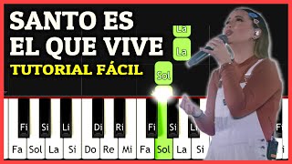 SANTO ES EL QUE VIVE Piano Tutorial Completo MONTESANTO Pista  Acordes  Alabanza Cristiana Fácil [upl. by Namyaw]