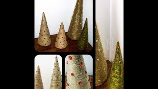 DIY Árbol de Navidad con cuerda o lana [upl. by Gisser]