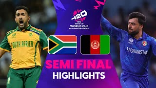 Afghanistan vs South Africa Highlights  ICC T20 World Cup 2024 1st Semi Final Highlights [upl. by Terrance]