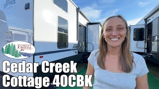 Forest River RVCedar Creek Cottage40CBK [upl. by Strohben]