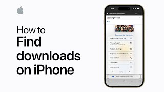 How to find downloads on iPhone or iPad  Apple Support [upl. by Tibbs205]