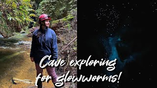 Cave Exploring For GLOWWORMS  Waitomo New Zealand [upl. by Gillmore]