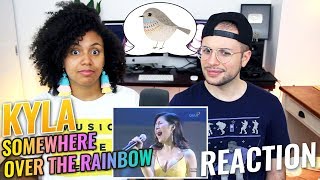 Kyla  Somewhere Over the Rainbow  REACTION [upl. by Licko688]