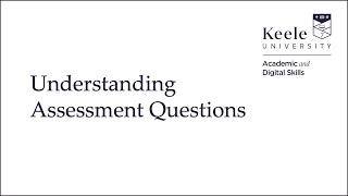 Understanding Assessment Questions [upl. by Wexler]