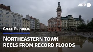 Czech town reels from record floods  AFP [upl. by Kling]